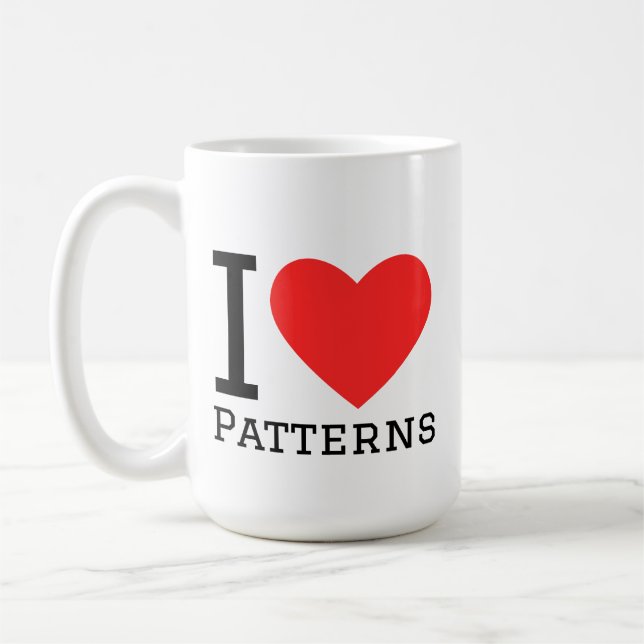 I love patterns kaffeetasse (Links)