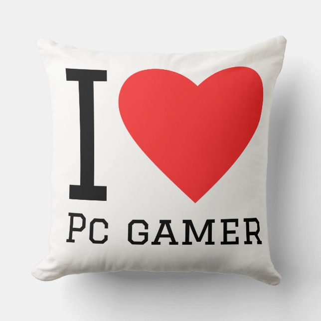 I love pc gamer kissen (Vorderseite)