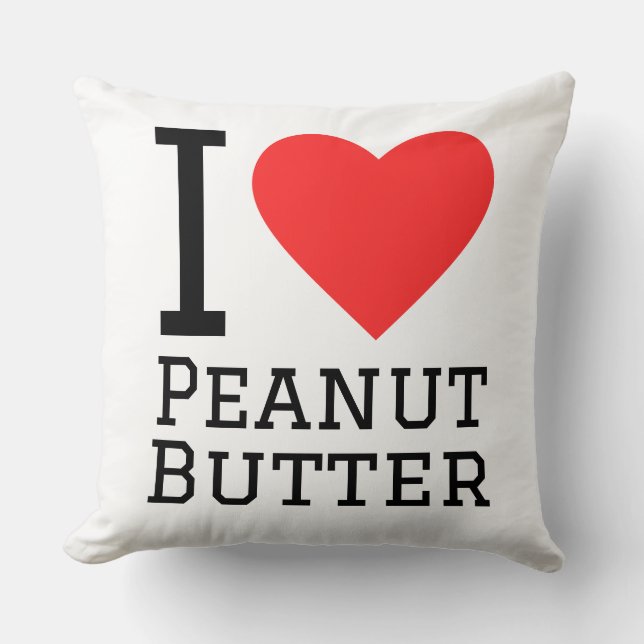 I love peanut butter kissen (Vorderseite)