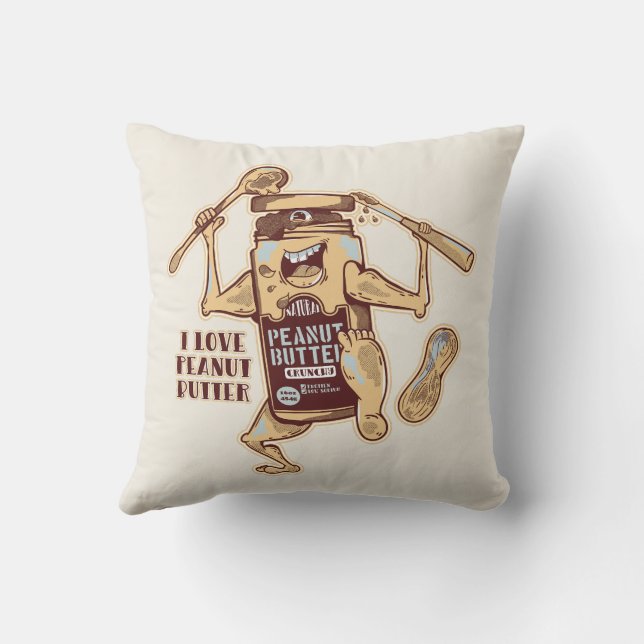 I LOVE PEANUT BUTTER KISSEN (Rückseite)