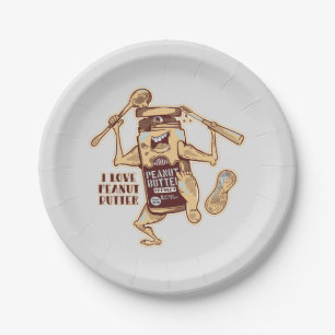 I LOVE PEANUT BUTTER PAPPTELLER