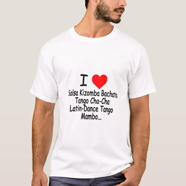 I Love Petersilie Kizomba Bachata Tango T-Shirt (Vorderseite)
