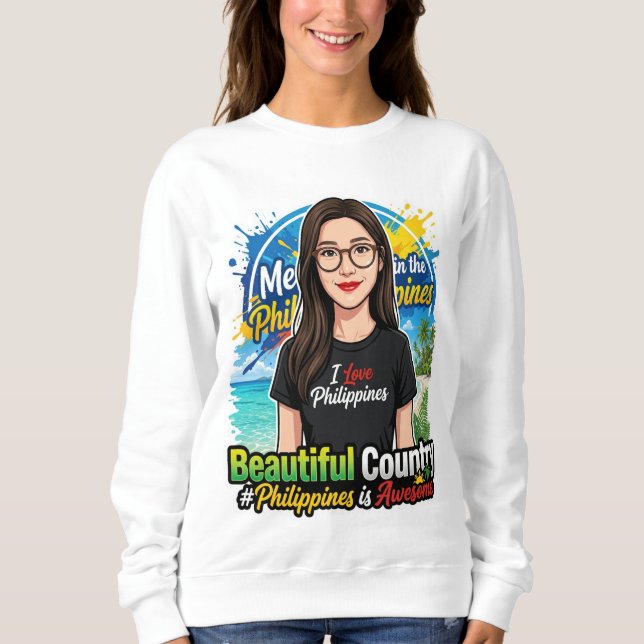 I Love Philippines Sweatshirt (Vorderseite)