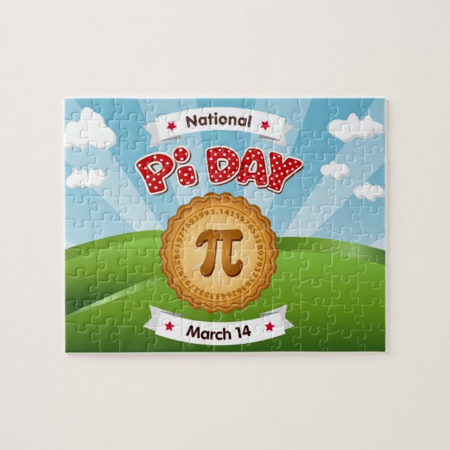 I Love Pi Day Puzzle (Horizontal)
