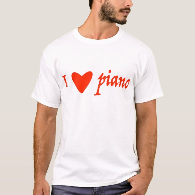 i love piano T-Shirt (Vorderseite)