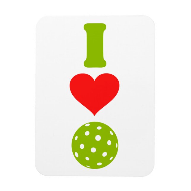 I love pickleball magnet (Vertikal)