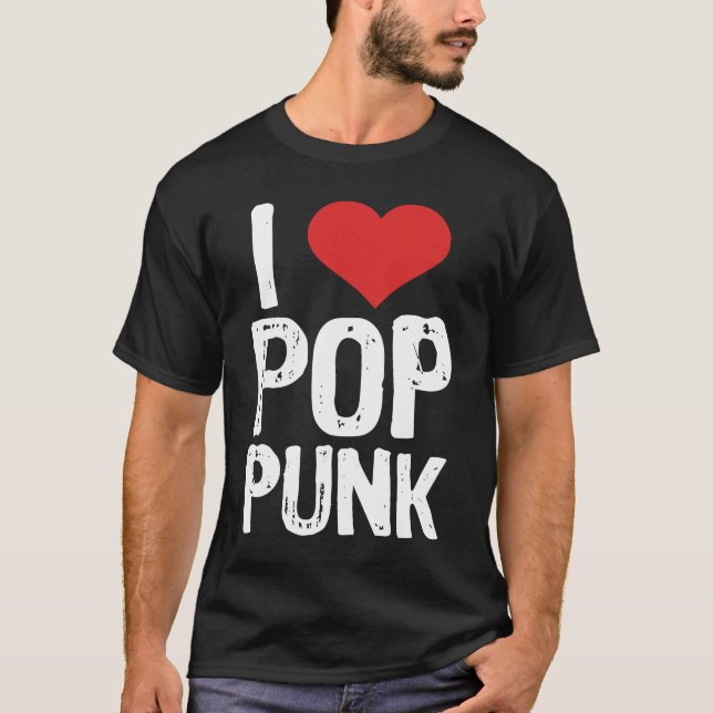 I Love Pop Punk T-Shirt (Vorderseite)