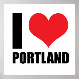 I love Portland Poster