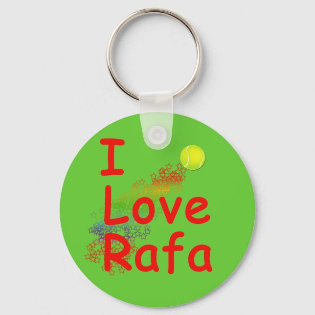I Love Rafa Tennis Design Schlüsselanhänger (Vorderseite)