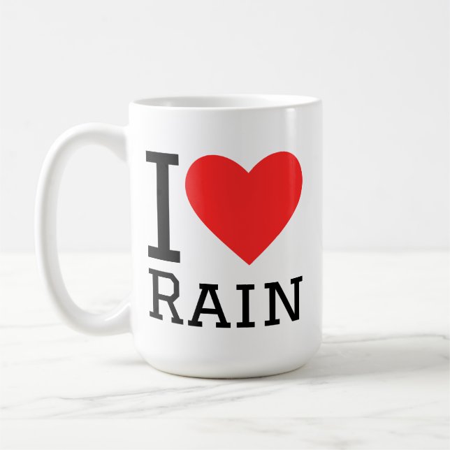 I love rain kaffeetasse (Links)