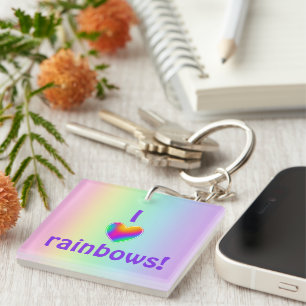 I Love Rainbows Porte - clé