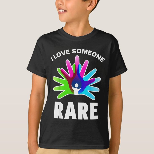 I Love Rare Disease Awareness Shirt - Rare Disease (Vorderseite)