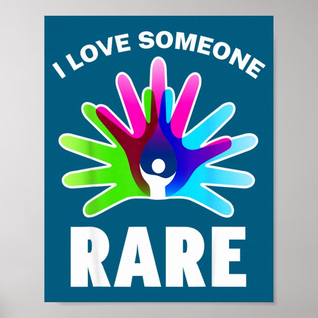 I Love Rare Disease Awareness Shirt - Rare Disease Poster (Vorne)
