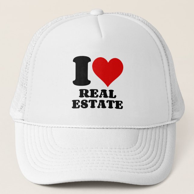 I LOVE REAL ESTATE TRUCKERKAPPE (Vorderseite)