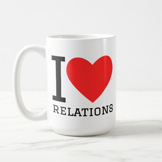 I love relations kaffeetasse (Links)