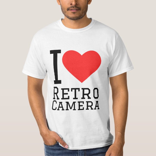 I love retro camera T-Shirt (Vorderseite)