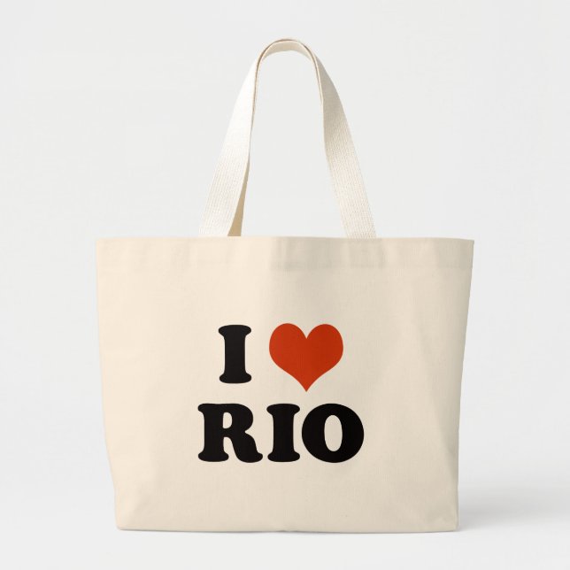 I love Rio Jumbo Stoffbeutel (Vorne)
