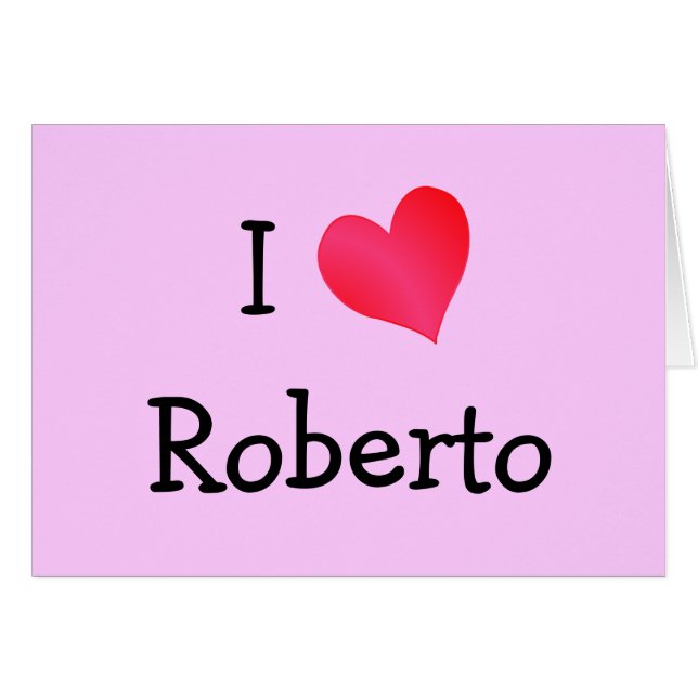 I Love Roberto (Devant horizontal)