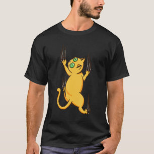 I Love Rock Climbing Scratches & Cats Cute Kitty C T-Shirt