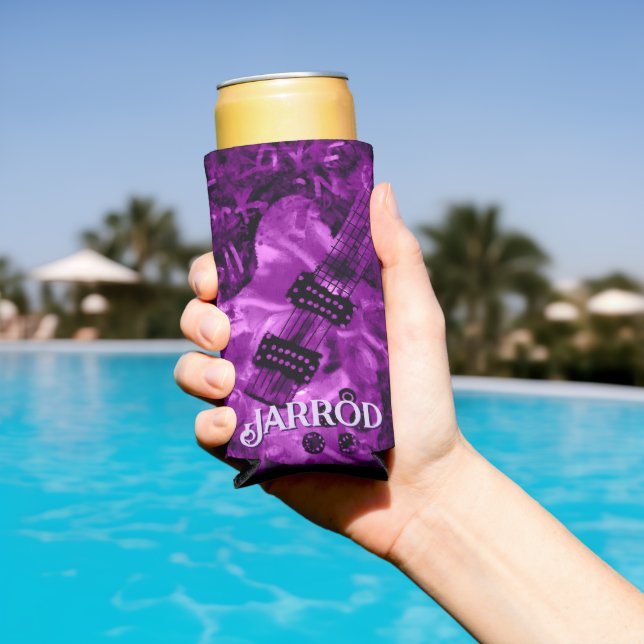 I Love Rock 'N Roll Electric Guitar Personalized Selters Dosenkühler (In Situ Pool)