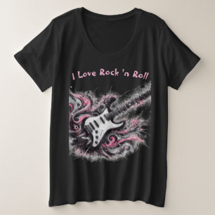I Love Rock N Roll Guitare Électrique Peinture