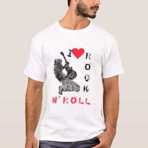 I Love Rock N'Roll T-Shirt Rock Guitare Player