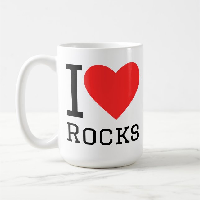 I love rocks kaffeetasse (Links)