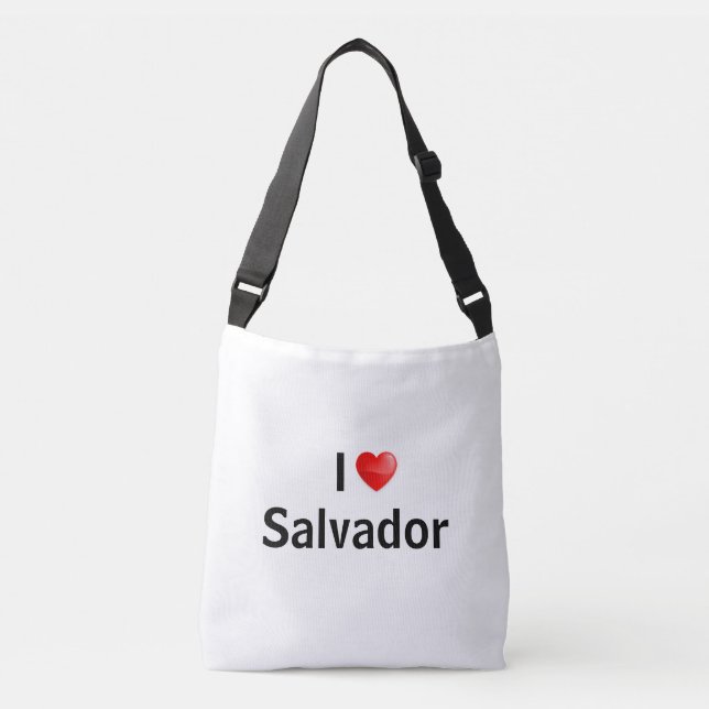 I love Salvador Tragetaschen Mit Langen Trägern (Vorderseite)