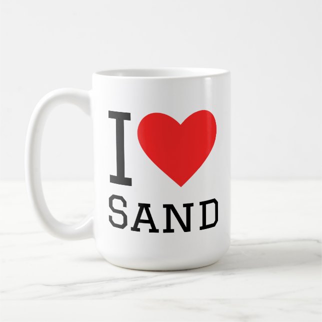 I love sand kaffeetasse (Links)