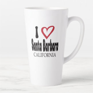 I Love Santa Barbara California Souvenir Latte Mug