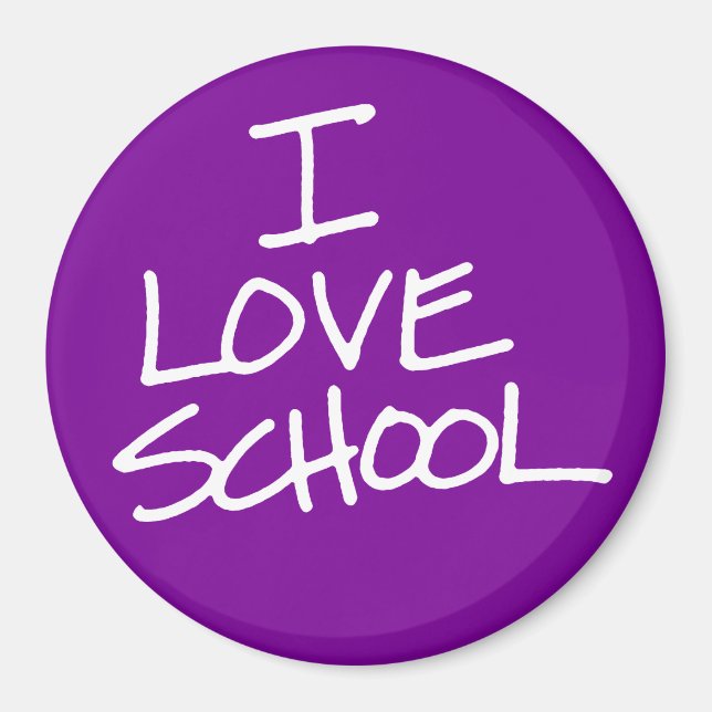I Love School Magnet (Devant)