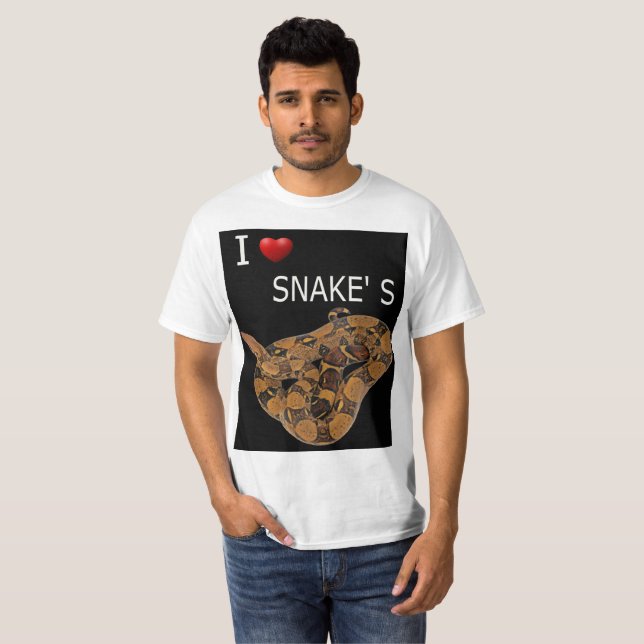 i love snakes T-Shirt (Vorne ganz)