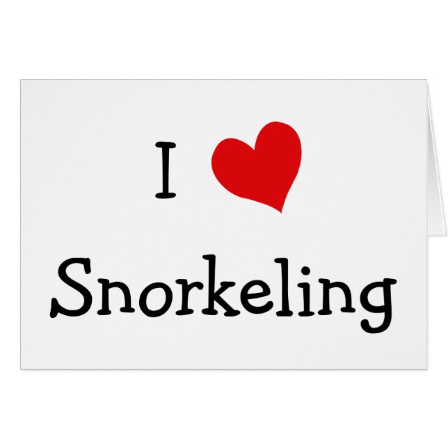 I Love Snorkeling (Devant horizontal)