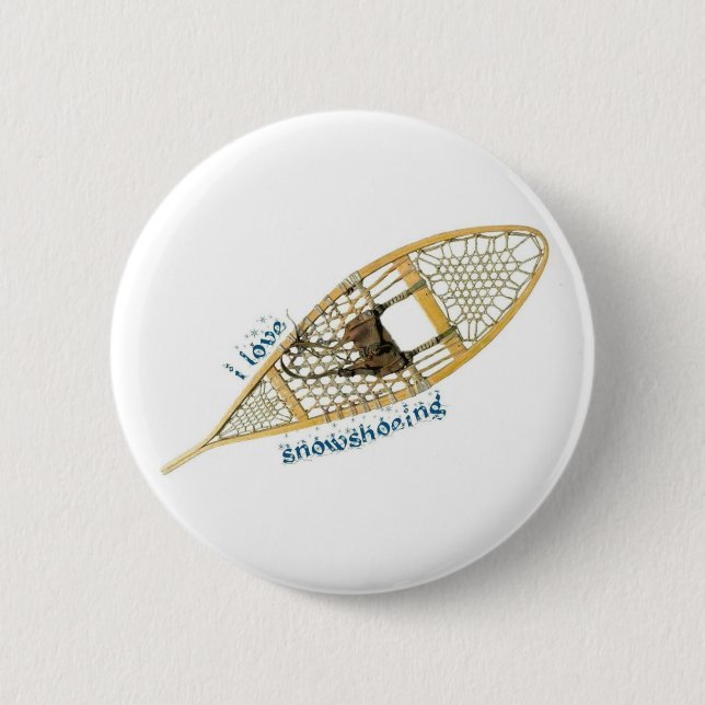 i love snowshoeing button (Vorderseite)