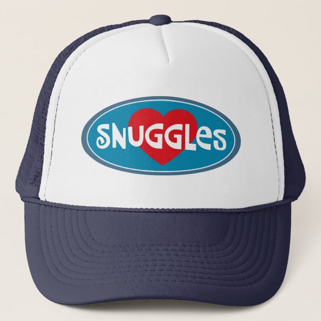 I Love Snuggles Truckerkappe (Vorderseite)