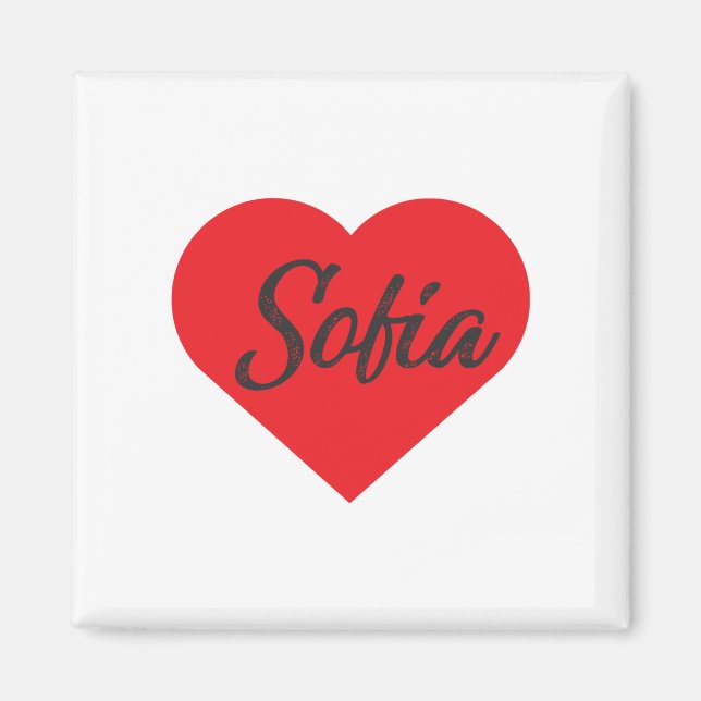 I Love Sofia - Bulgaria Magnet (Vorne)
