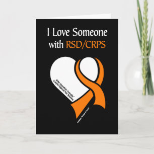 I Love Someone ... Heart/Ribbon ... RSD/CRPS Karte
