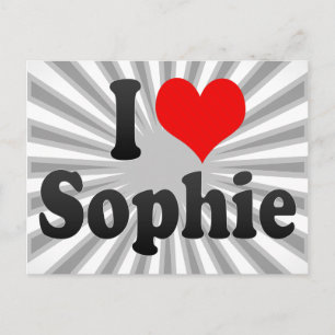 I love Sophie Postkarte