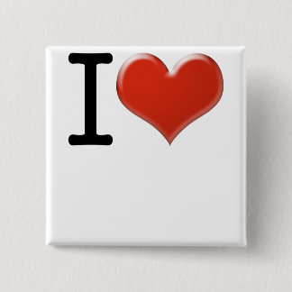 I Love Souvenirs Button