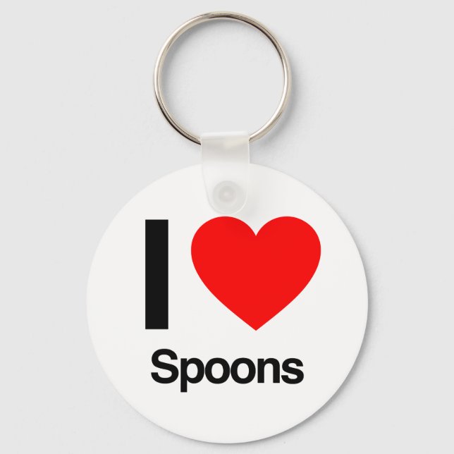 i love spoons schlüsselanhänger (Vorderseite)