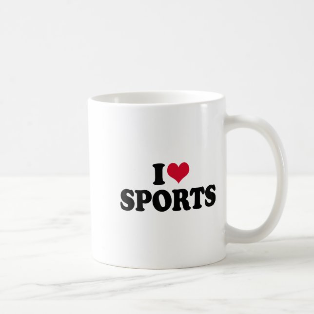 I Love Srts Fitness Motivation  Kaffeetasse (Rechts)