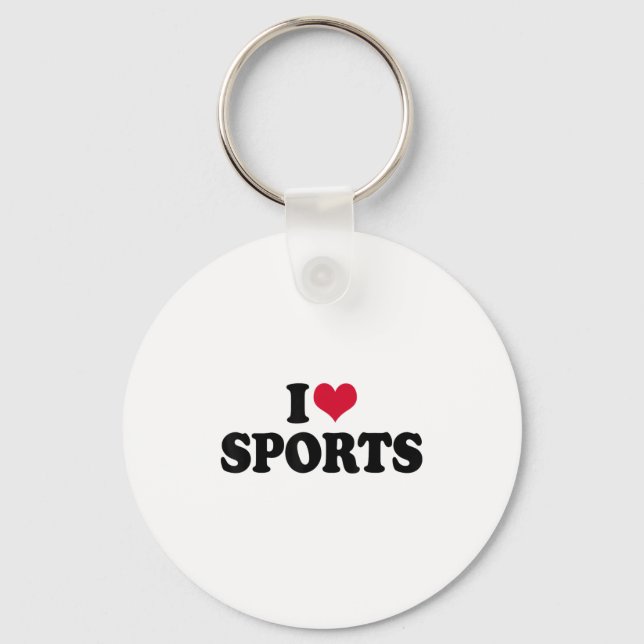 I Love Srts Fitness Motivation  Schlüsselanhänger (Vorderseite)