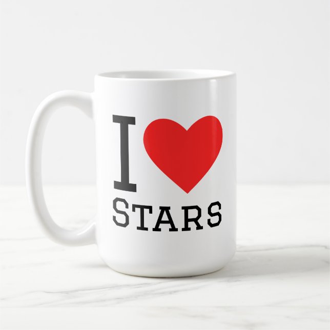 I love stars kaffeetasse (Links)