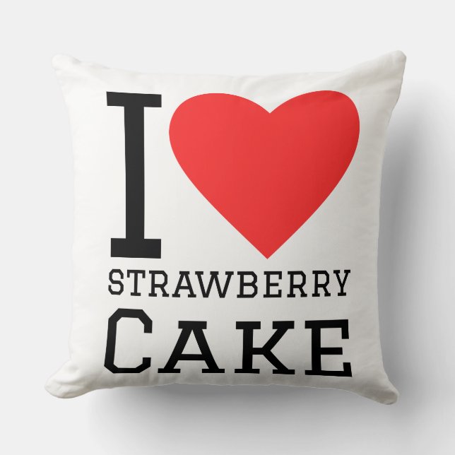 I love strawberry cake  kissen (Vorderseite)