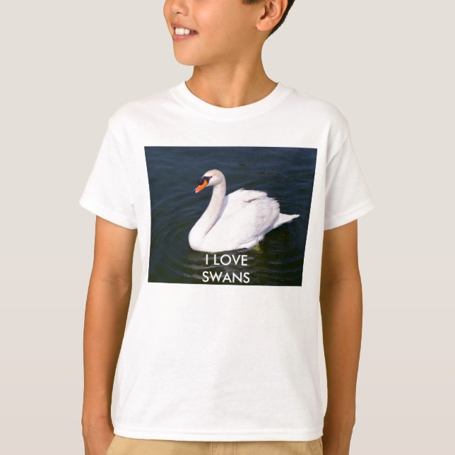 I LOVE SWANS T-Shirt (Vorderseite)