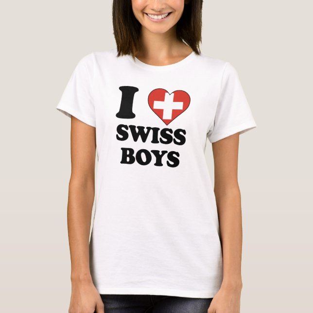 I love Swiss Boys T-Shirt (Vorderseite)