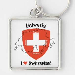 I love Switzerland porte-clés
