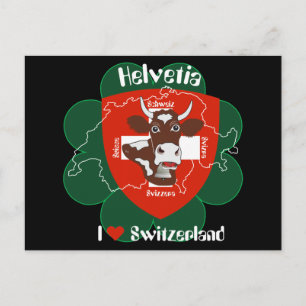 I love Switzerland Postkarte
