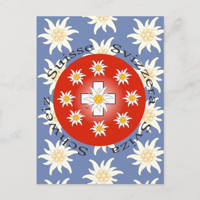 I love Switzerland Postkarte (Vorderseite)