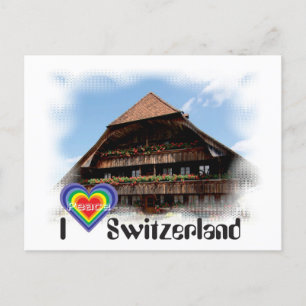 I love Switzerland Postkarte